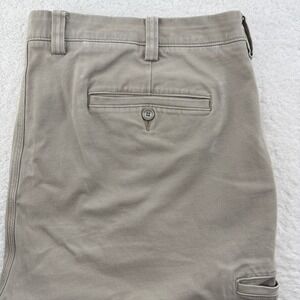 Duluth Trading Flex Ballroom Khakis Relaxed Fit Mens 42x30 Beige Cotton Spandex
